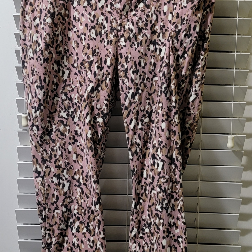 Lane Bryant cheetah print and blush denim